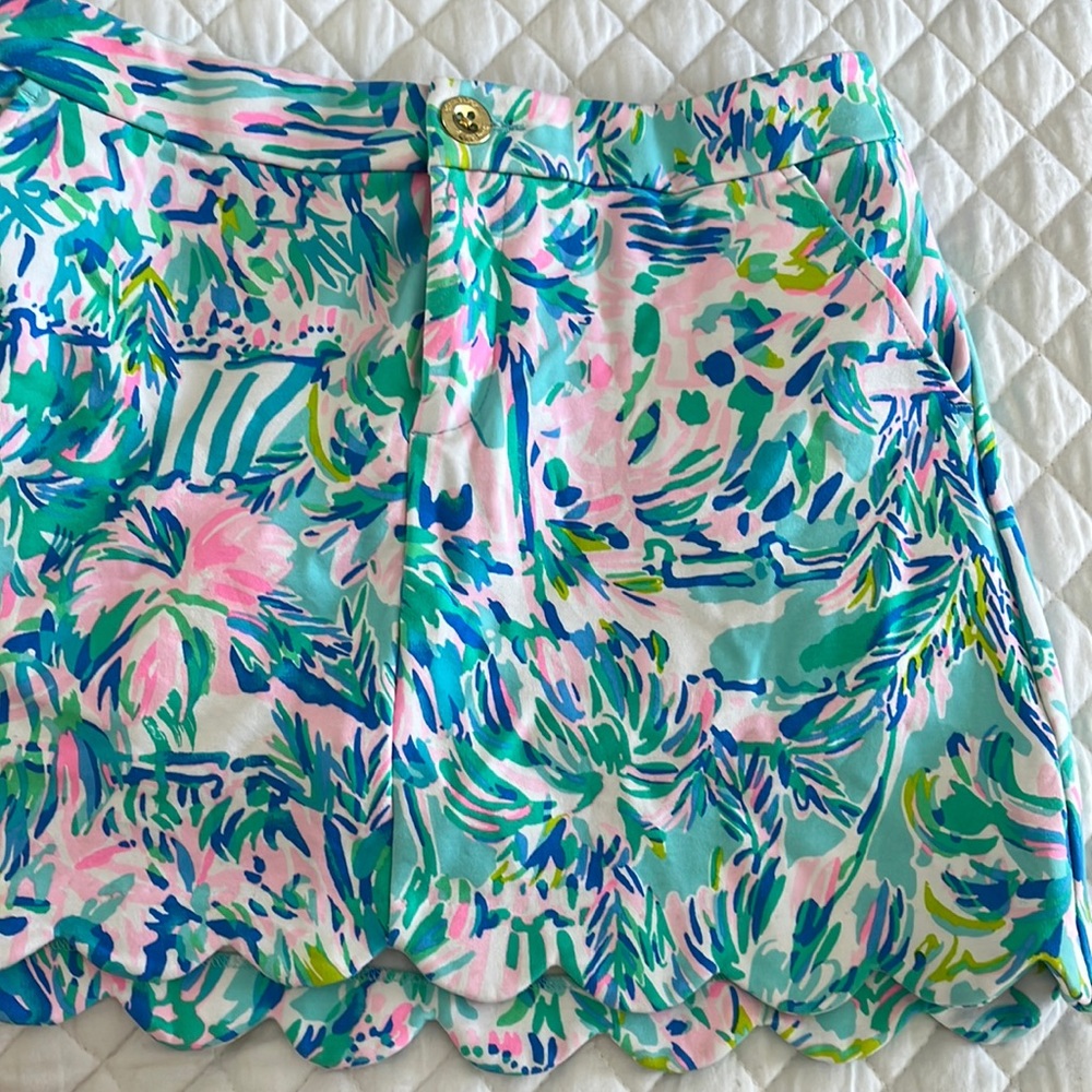 Lilly Pulitzer soft scalloped skirt sz 00